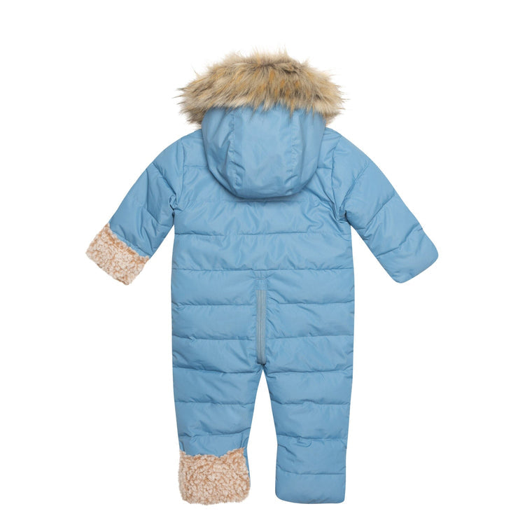 One Piece Baby Car Seat Snowsuit Sky Blue