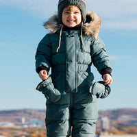 One Piece Baby Snowsuit Hunter Green