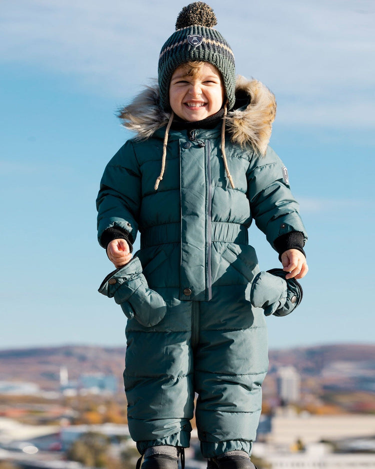 One Piece Baby Snowsuit Hunter Green