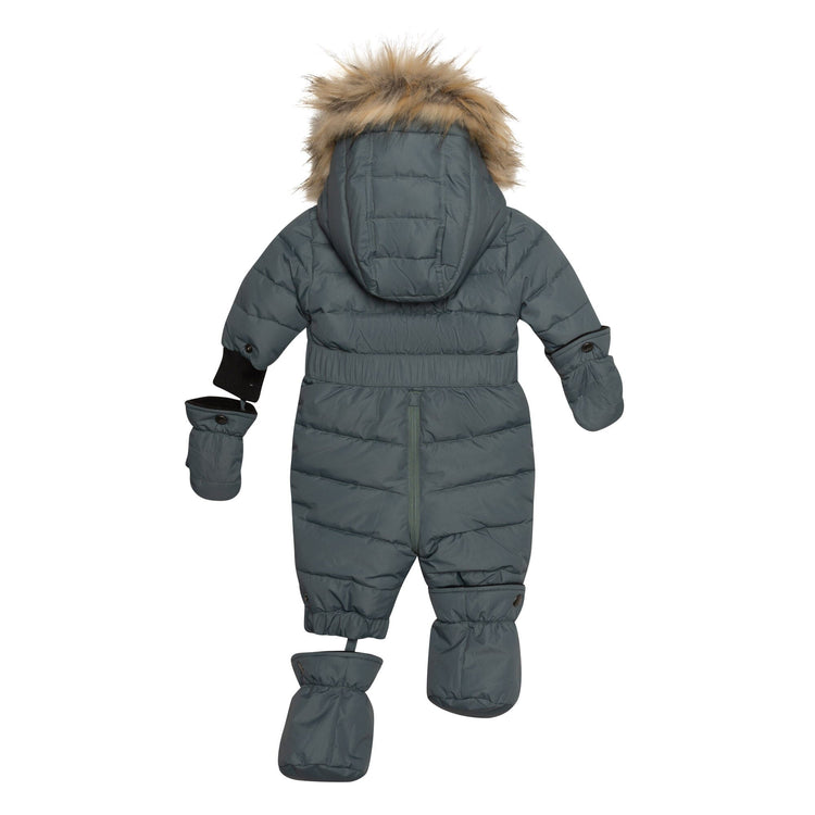 One Piece Baby Snowsuit Hunter Green