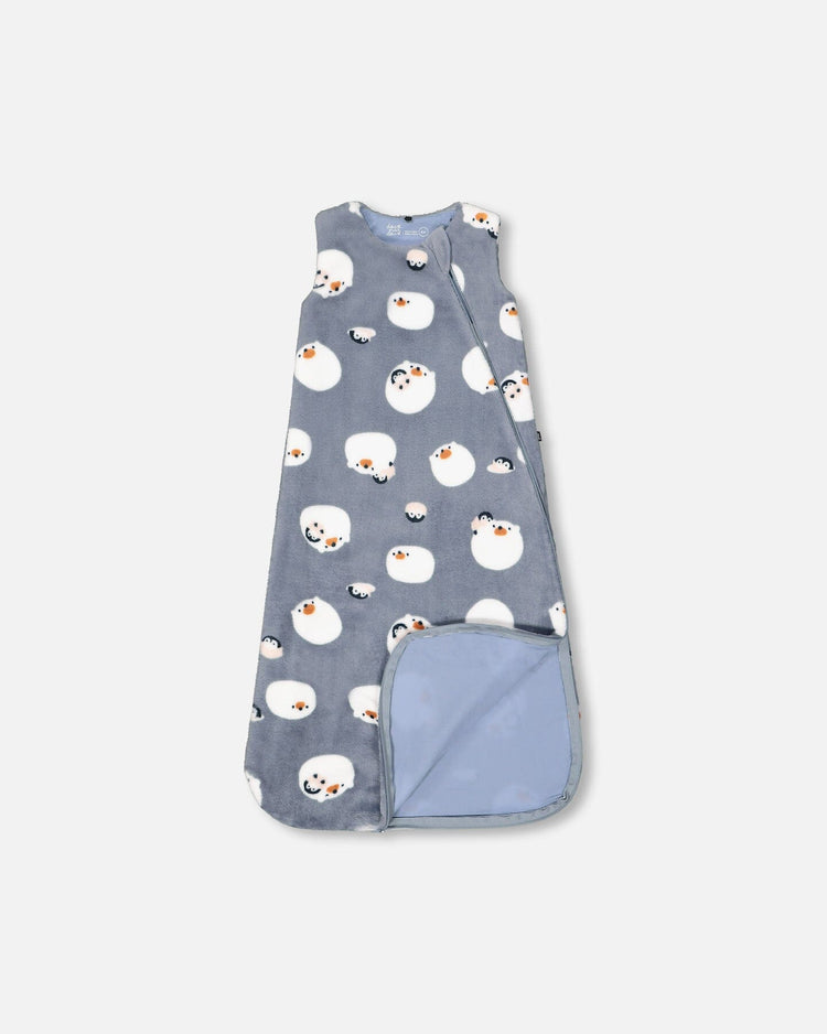 Printed Plush Sleep Sack Blue Bears