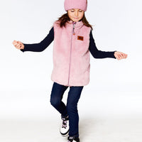 Reversible Sleeveless Jacket Old Pink