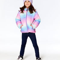 Quilted Transition Jacket Multicolor Gradient