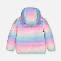 Quilted Transition Jacket Multicolor Gradient