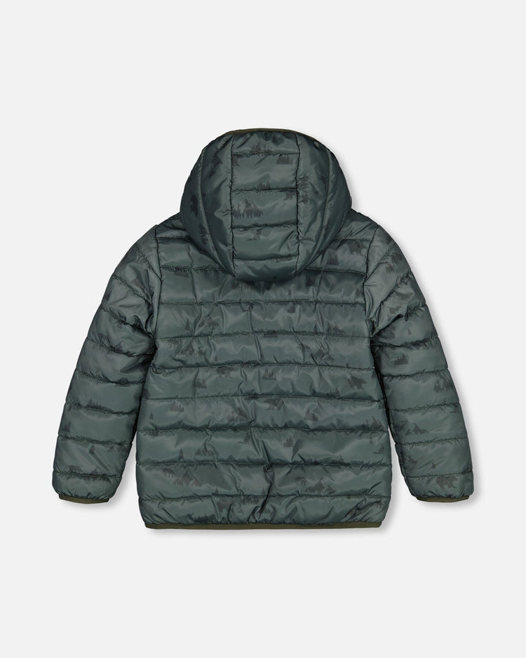 Quilted Transition Jacket Green