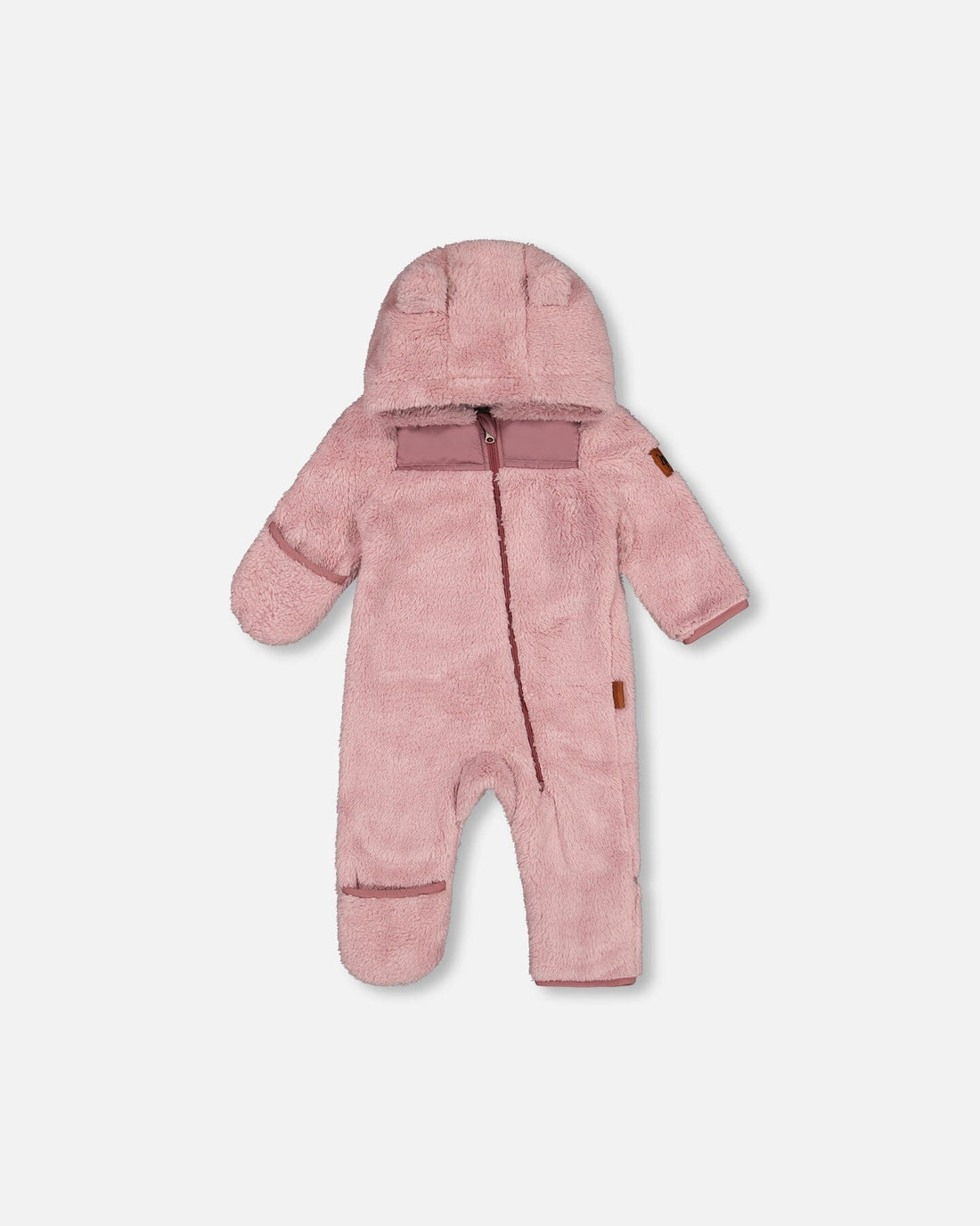 Baby Mid-Season Sherpa One Piece Old Pink