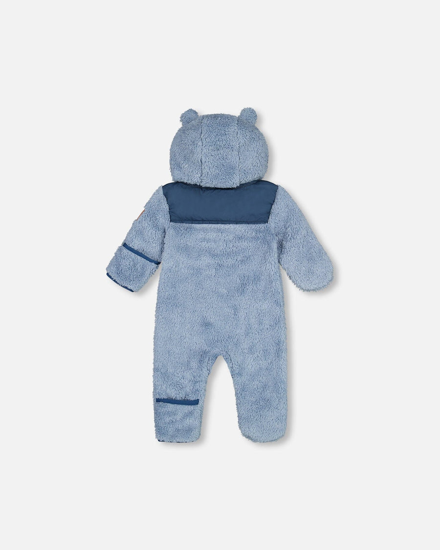 Baby Mid-Season Sherpa One Piece Teal Blue