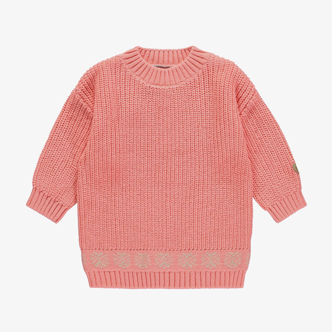 PINK CASHMERE KNITTED DRESS, BABY