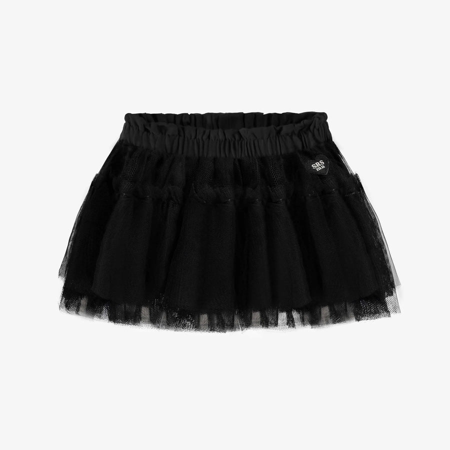 BLACK SKIRT IN TULLE OF POLYESTER, BABY