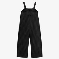 BLACK AND WHITE STRIPED JUMPSUIT IN COTTON GABARDINE, CHILD