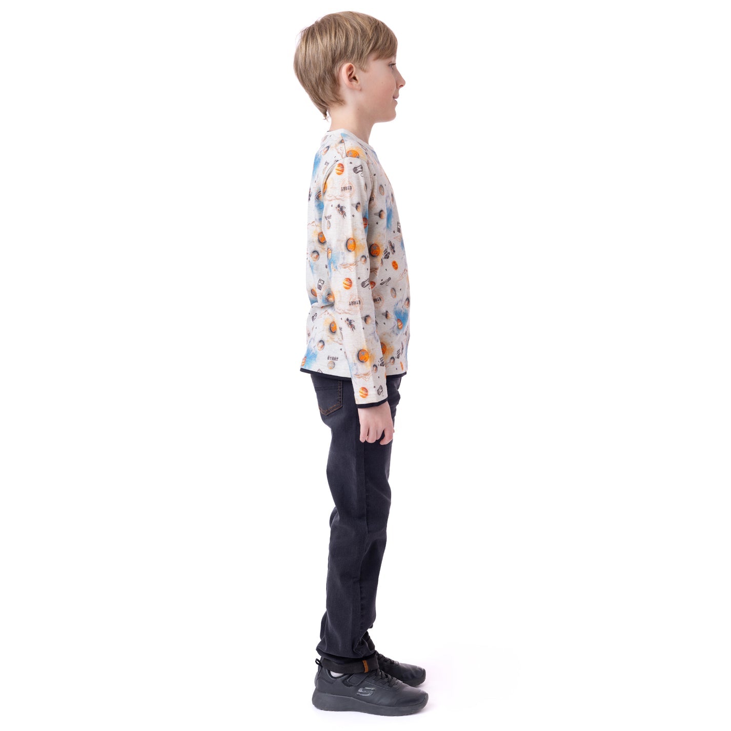 Boys long-sleeved t-shirt Heather beige