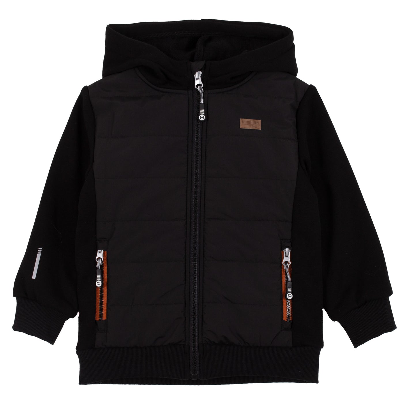 Quilted Hooded Jacket Boys Black