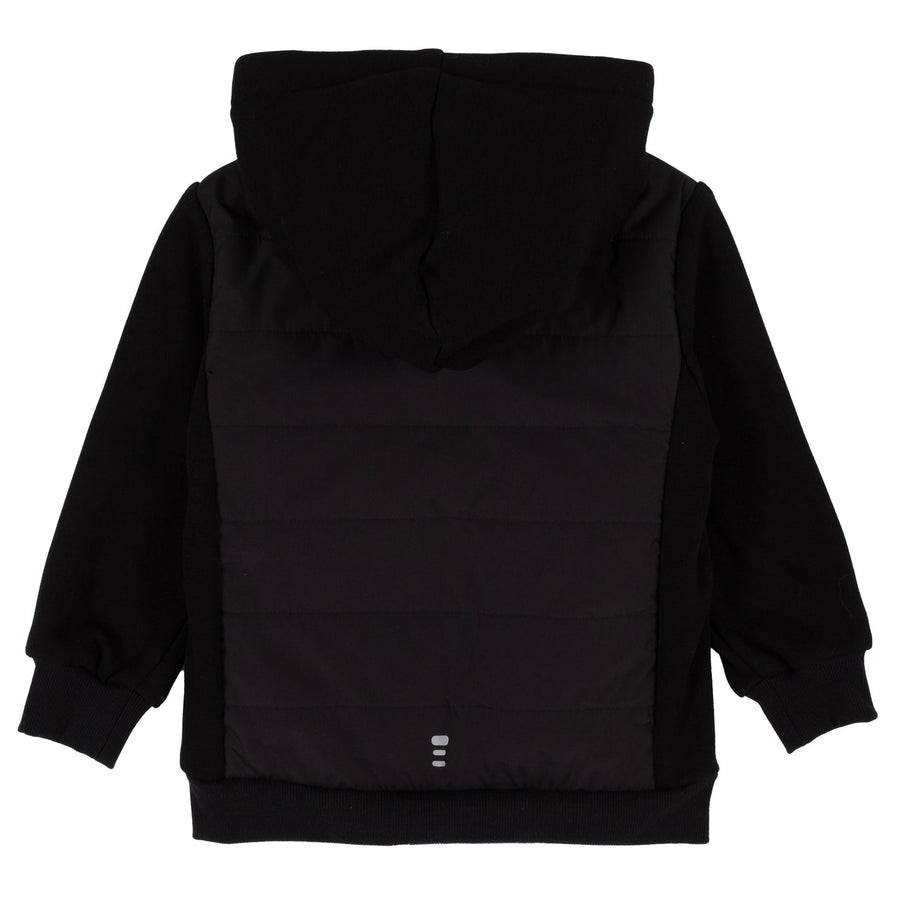 Quilted Hooded Jacket Boys Black