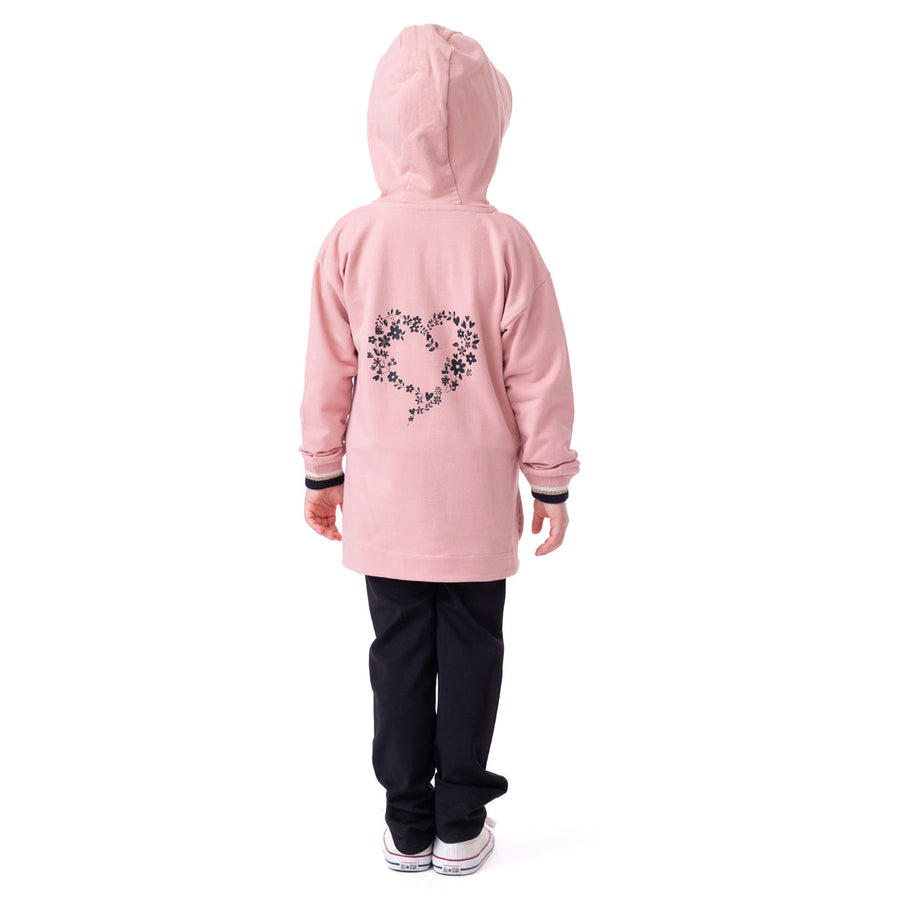 Girls Hooded Jacket Coral