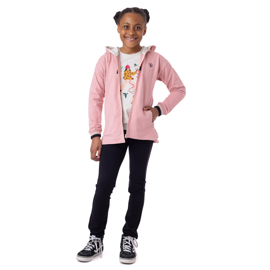 Girls Hooded Jacket Coral