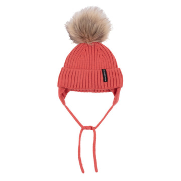 Eloise Girls Knit Hat Coral