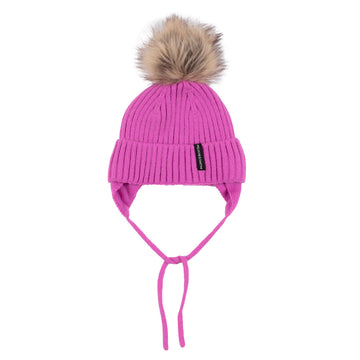 Eva Girls Knit Hat Pink