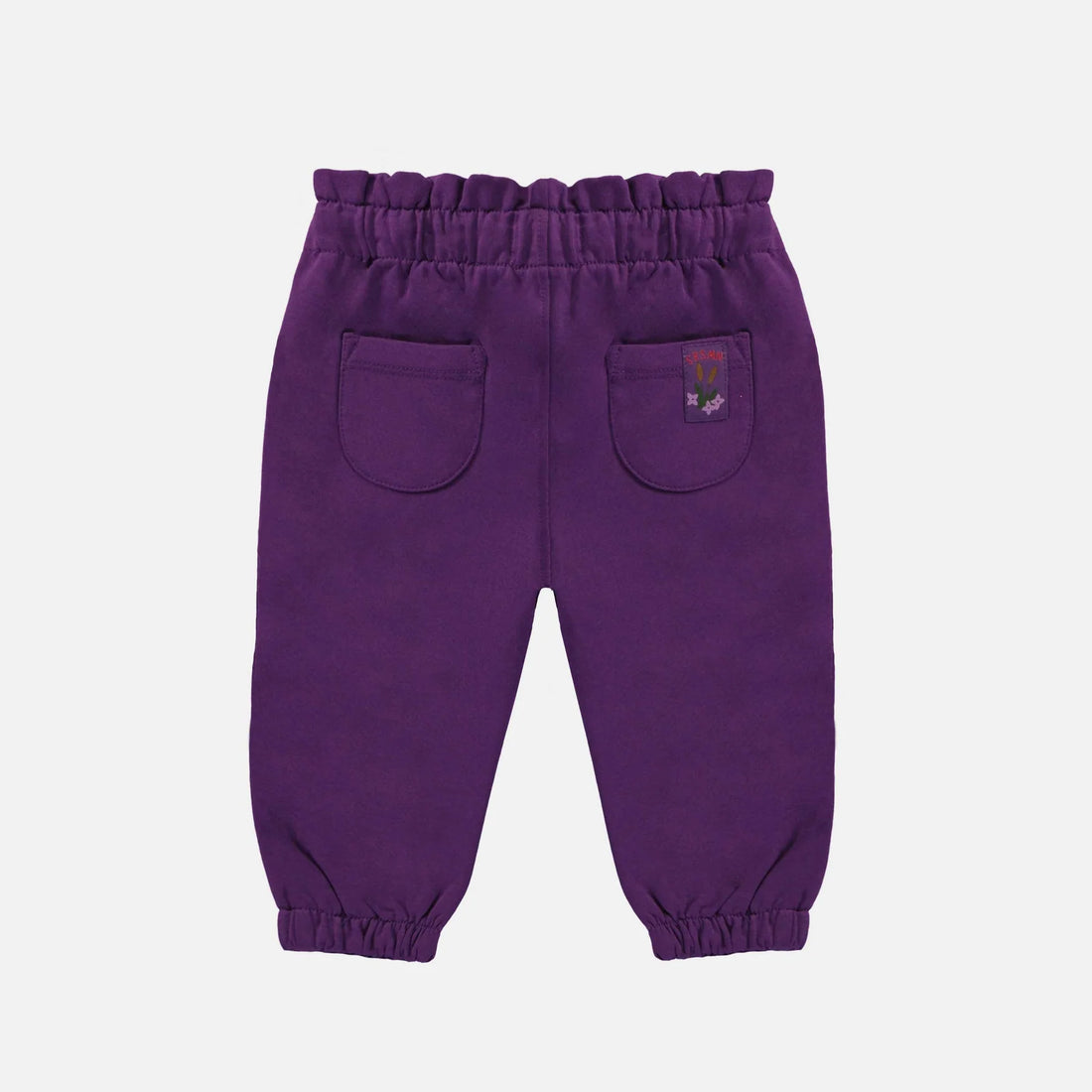 PURPLE PANTS JOGGER STYLE IN FRENCH TERRY, BABY