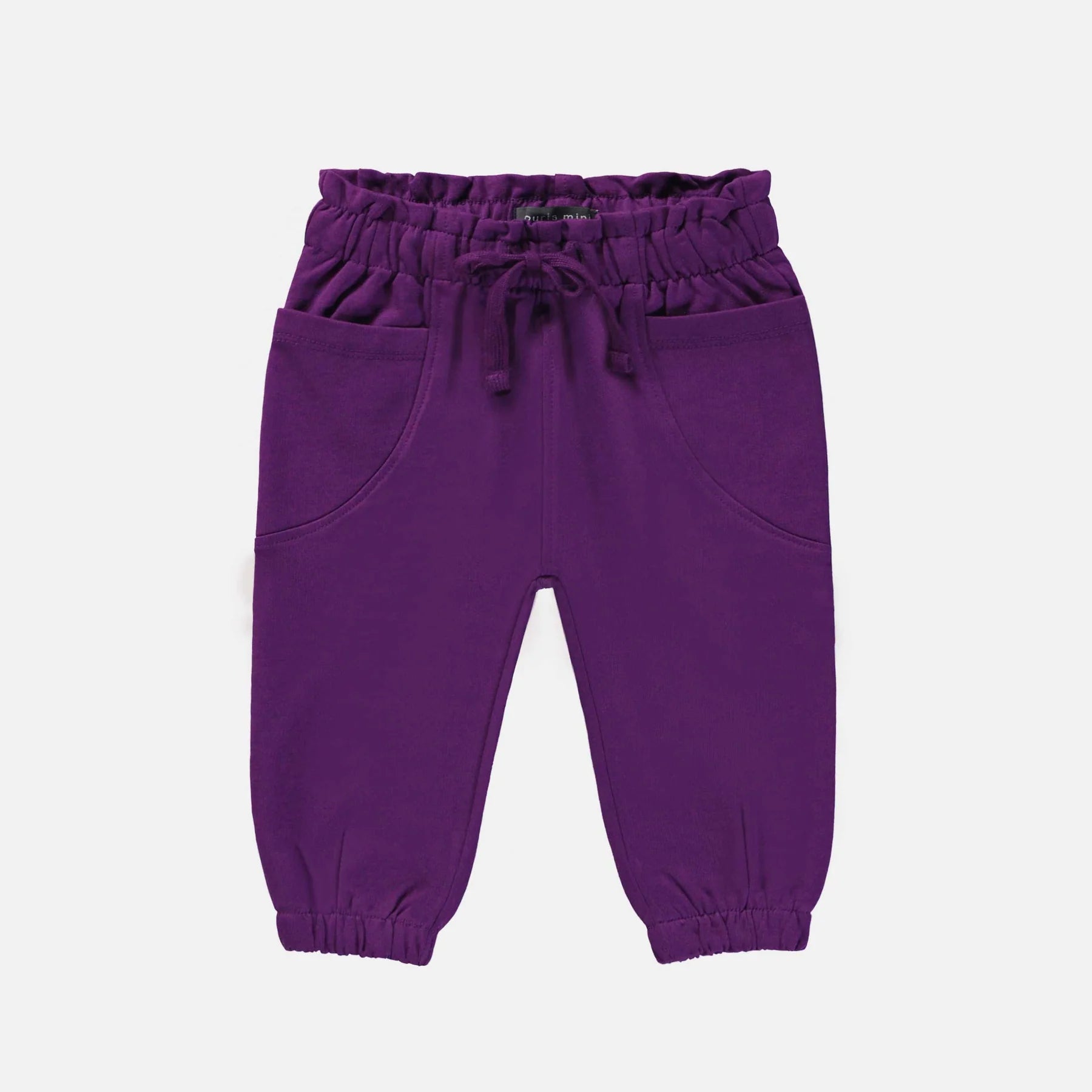 PURPLE PANTS JOGGER STYLE FRENCH TERRY, BABY