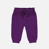 PURPLE PANTS JOGGER STYLE IN FRENCH TERRY, BABY