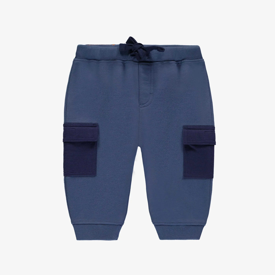 BLUE PANTS REGULAR FIT JOGGER STYLE IN FRENCH TERRY, BABY