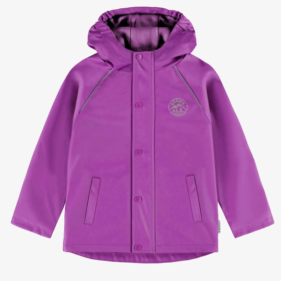 PURPLE WATERPROOF COAT IN POLYURETHANE, CHILD