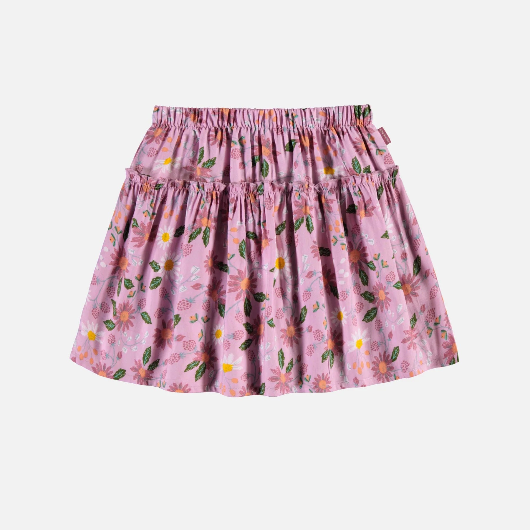 LOOSE FIT FLORAL LILAC SHORT SKIRT VISCOSE, CHILD