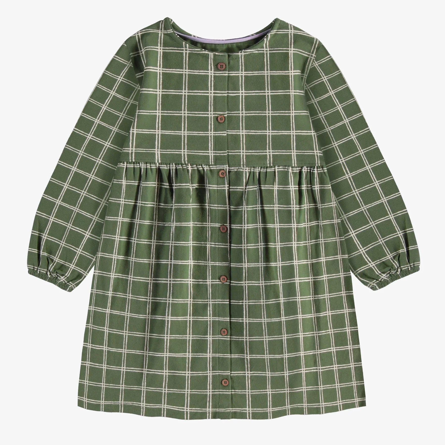 GREEN PLAID DRESS JERSEY, CHILD