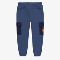 BLUE PANTS REGULAR FIT JOGGER STYLE IN FRENCH TERRY, CHILD