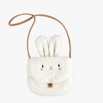 WHITE SHERPA RABBIT WALLET BAG, CHILD