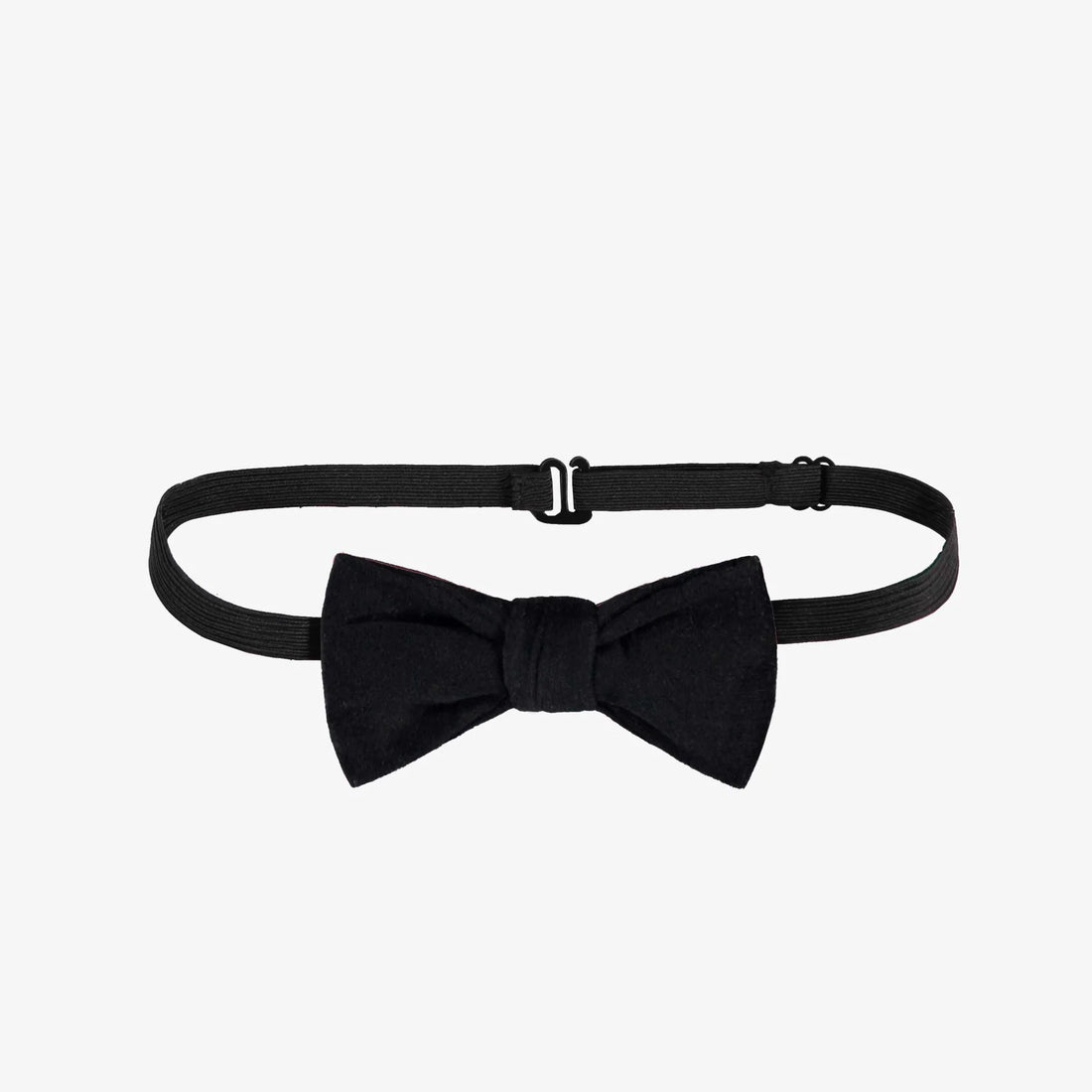 BLACK ADJUSTABLE BOW TIE IN VELVET, BABY AND CHILD