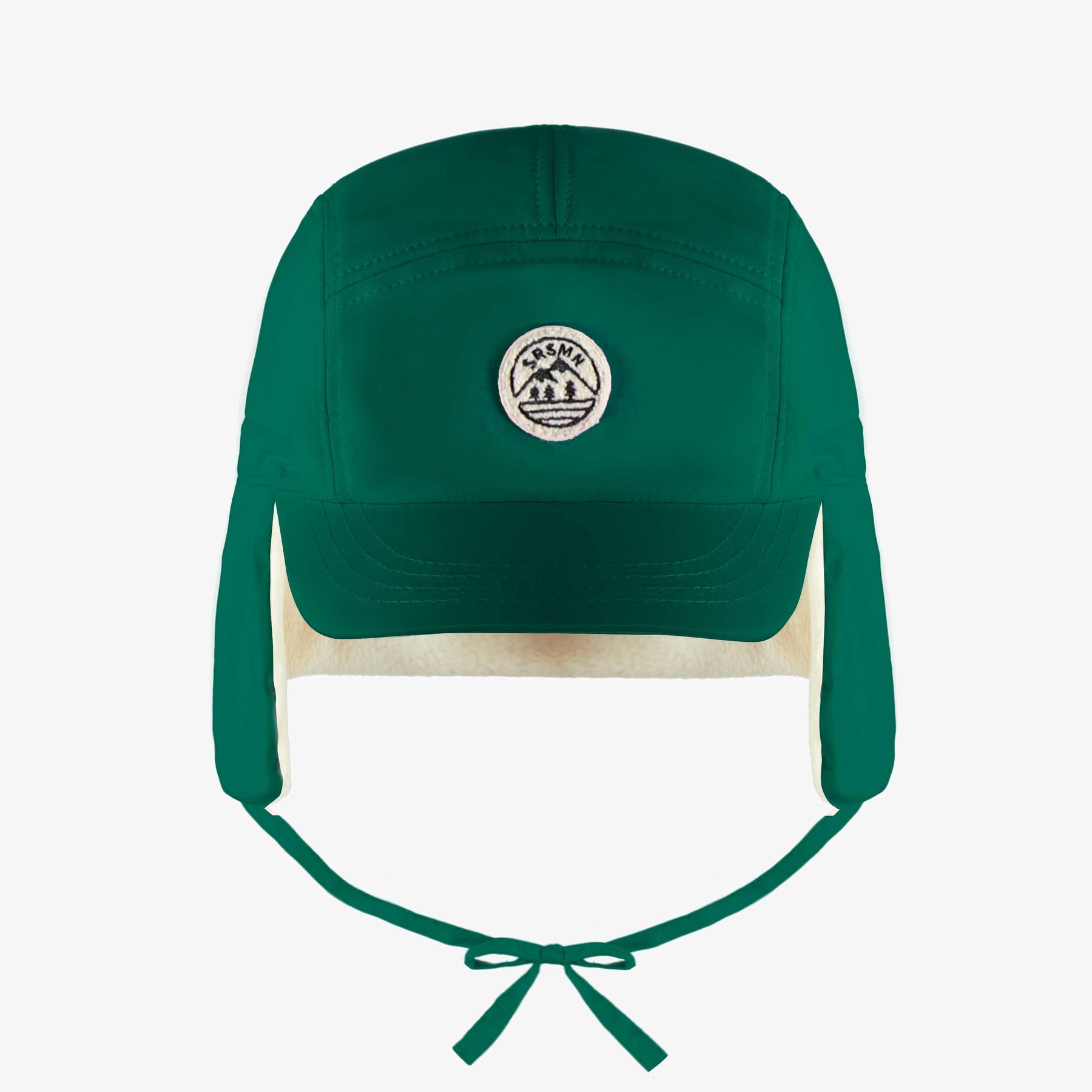 Dark green winter cap polyester, child