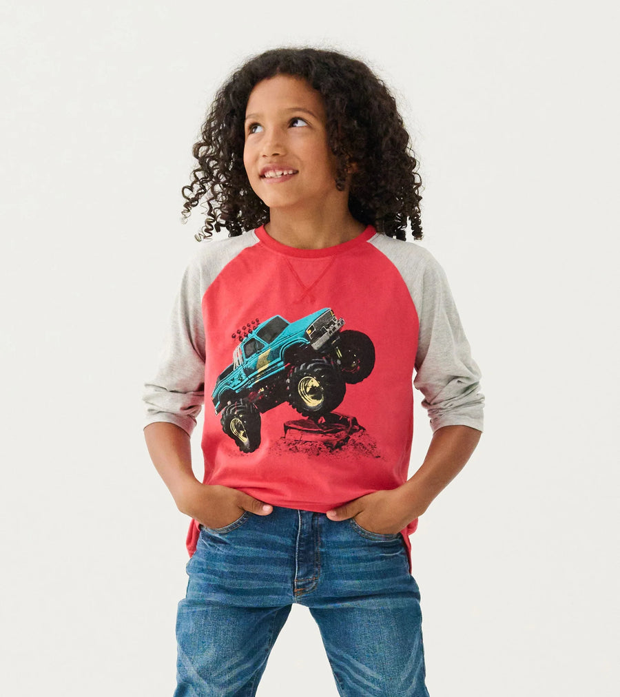 Monster Trucks Long Sleeve Raglan T-Shirt