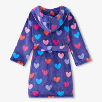 Hearts Fleece Robe