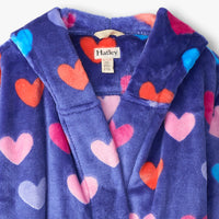 Hearts Fleece Robe