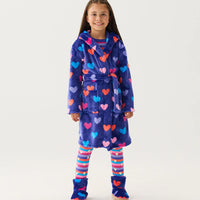 Hearts Fleece Robe