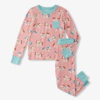 Folksy Unicorns Bamboo Pajama Set