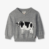 Milk Cow V-Neck Sweater