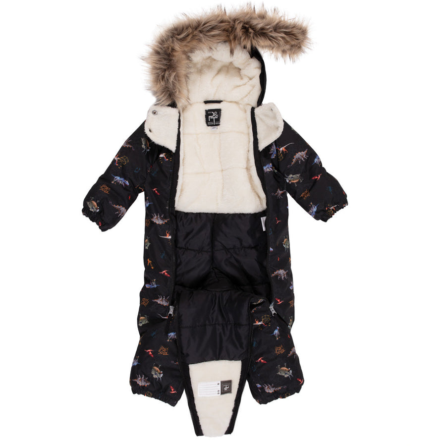 Baby Jayden baby one-piece snowsuit Baby Boy Black