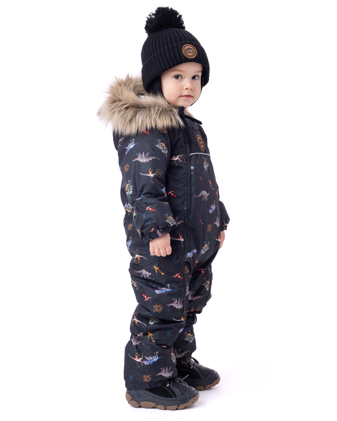 Baby Jayden baby one-piece snowsuit Baby Boy Black