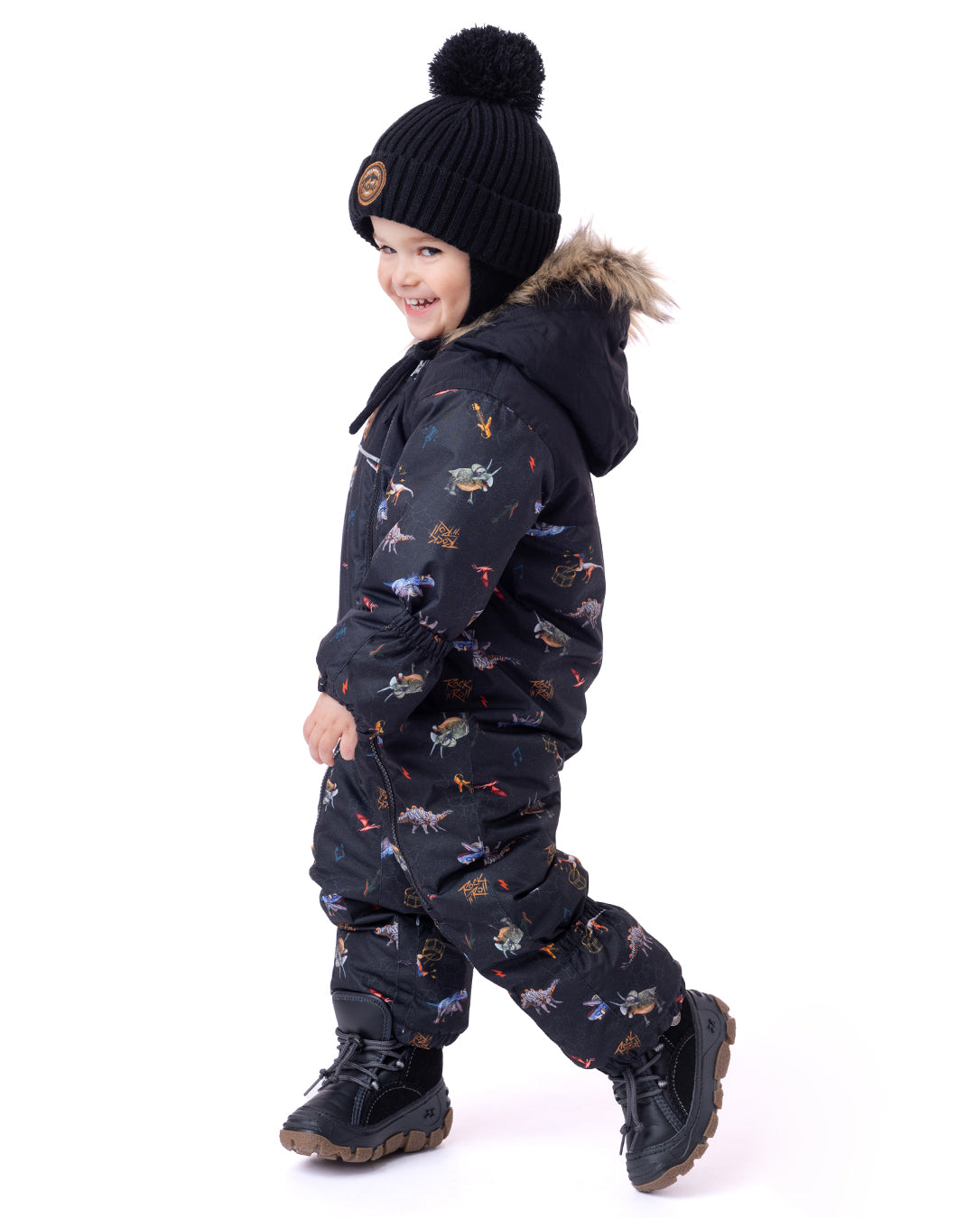 Baby Jayden baby one-piece snowsuit Baby Boy Black