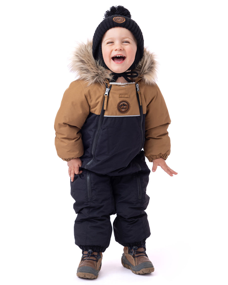 Baby Karl baby one-piece snowsuit Baby Boy Black