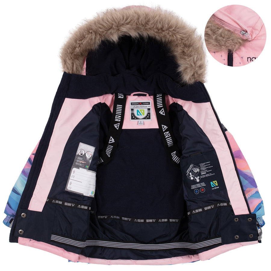 Romy Girls Snowsuit Pale Pink