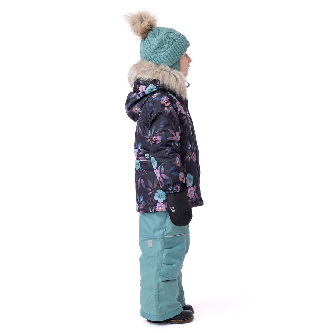 Lea Girls Snowsuit Black