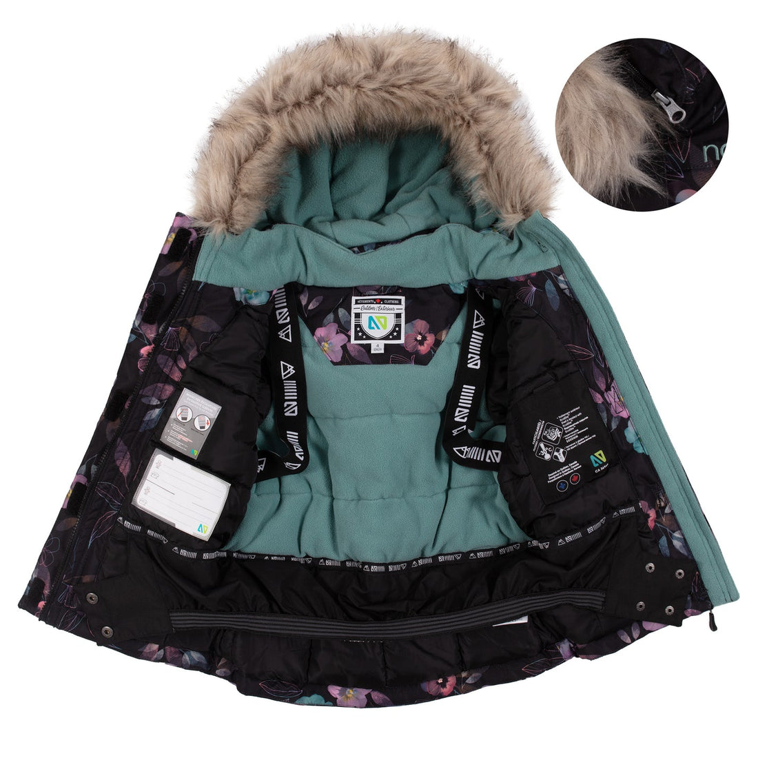 Lea Girls Snowsuit Black