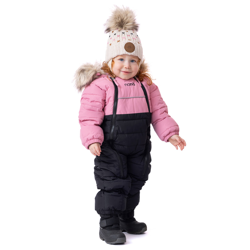 Selena Baby Pink One-Piece Snowsuit