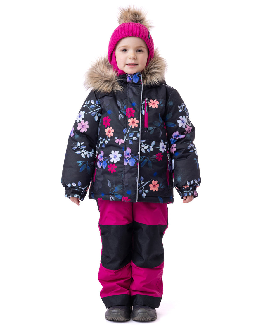 Charlotte Girls' Snowsuit Black