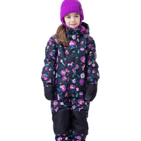 Camelia Girls One-Piece Snowsuit Black