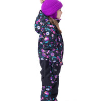 Camelia Girls One-Piece Snowsuit Black