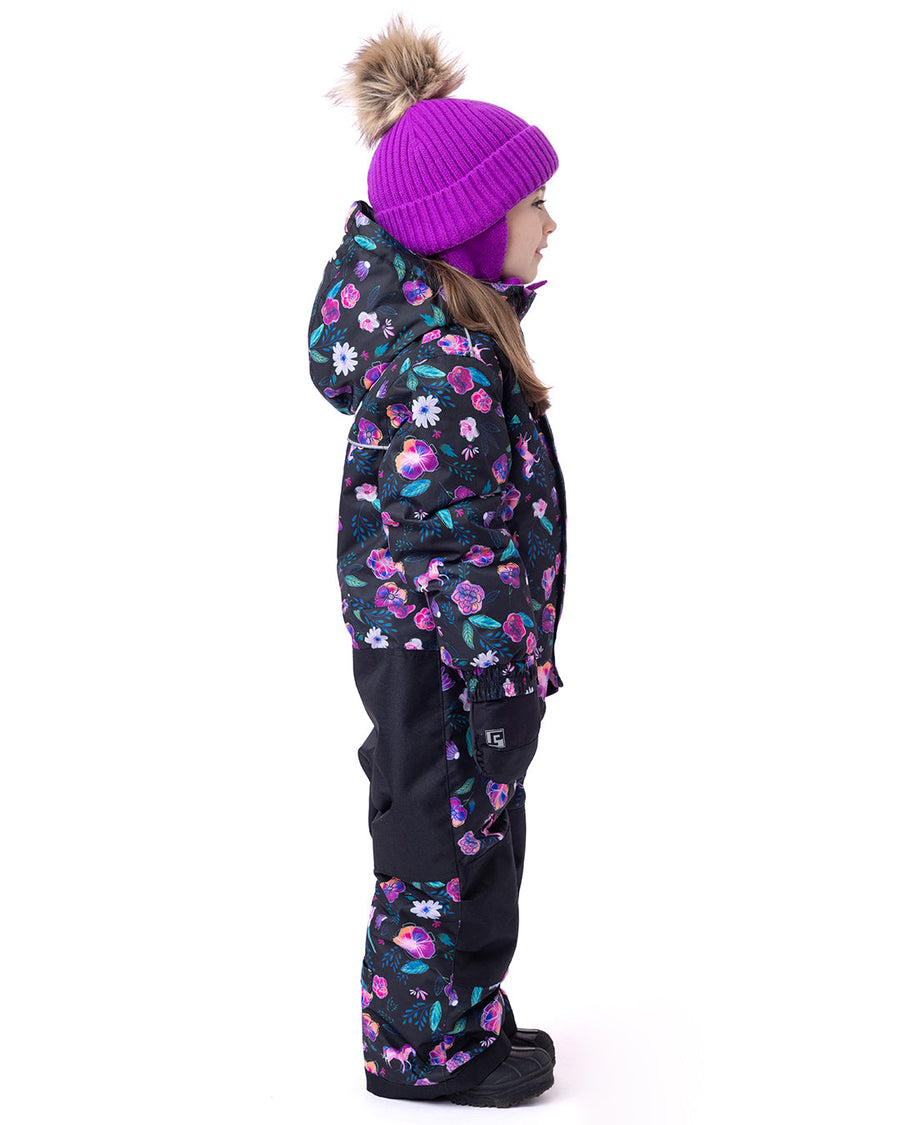 Camelia Girls One-Piece Snowsuit Black